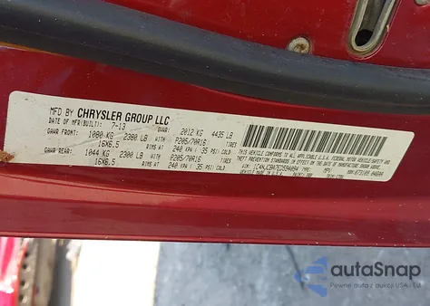 2014 Jeep Compass Sport z USA, uszkodzony, nr VIN 1C4NJCBA7ED594094